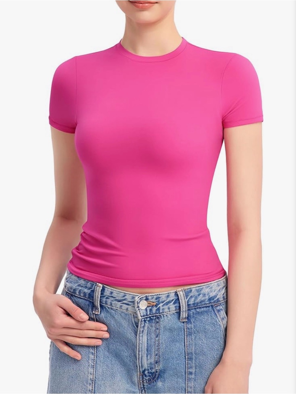Pumiey Butter soft tee size small Pink.